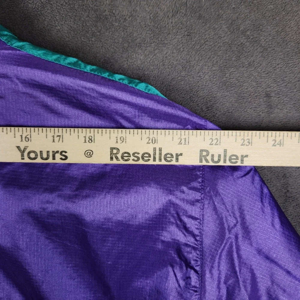 Vintage The North Face Anorak Pullover Mens Large Purple Teal 90s Windbreaker
